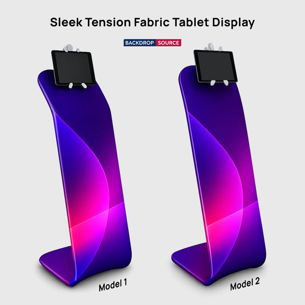 Sleek Tension Fabric Tablet Display