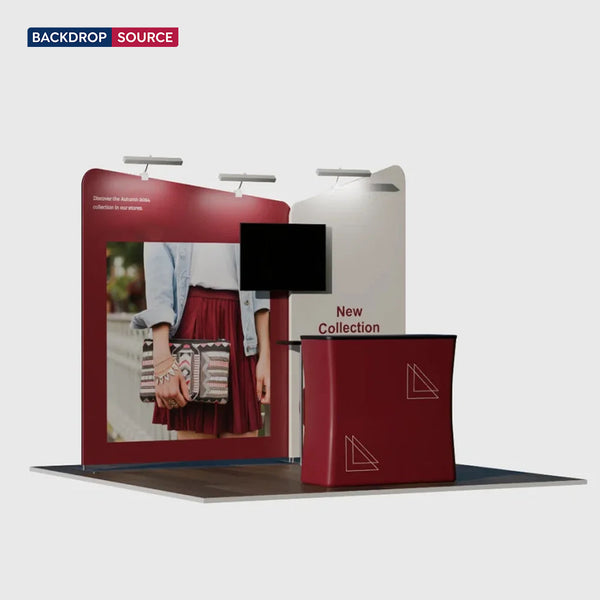Kit espositivo inclinato per stand larghi 10 piedi