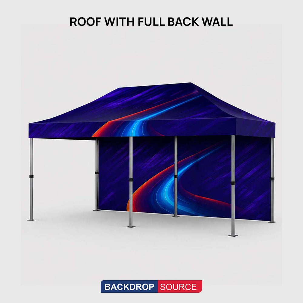 Tenda a baldacchino in tessuto resistente – (6m L x 3m H)