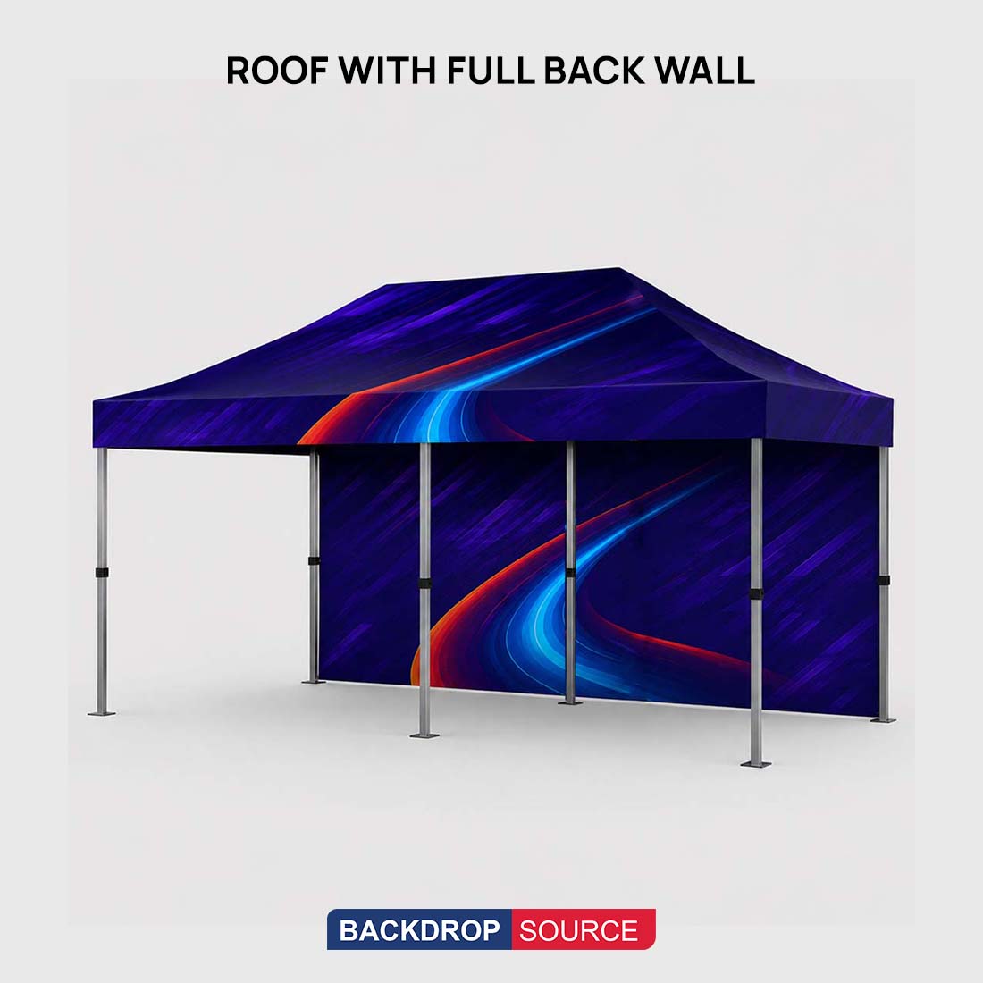 Tenda a baldacchino in tessuto resistente – (6m L x 3m H)