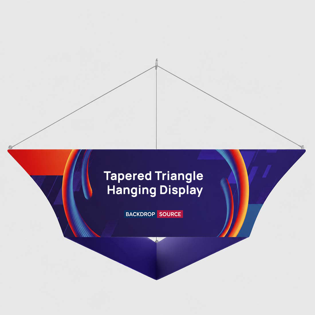 Tapered Triangle Hanging Display