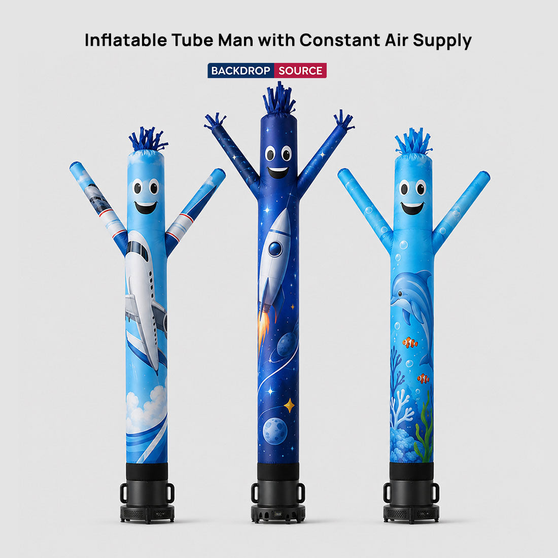 Inflatable Tube Man with Constant Air Supply