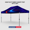 Tenda a baldacchino in tessuto resistente – (4,5 m L x 3 m A)