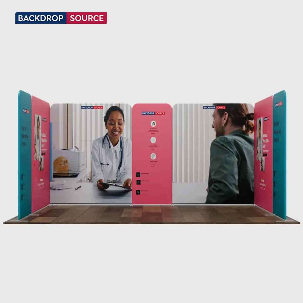 Stand espositivo in tessuto magnetico - Modello 1 (5 m x 3 m)