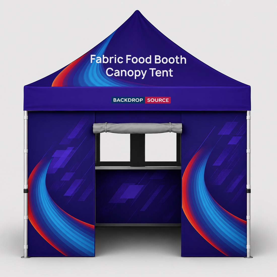 Tenda gazebo in tessuto 3m x 3m per stand gastronomico