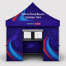 Tenda gazebo in tessuto 3m x 3m per stand gastronomico
