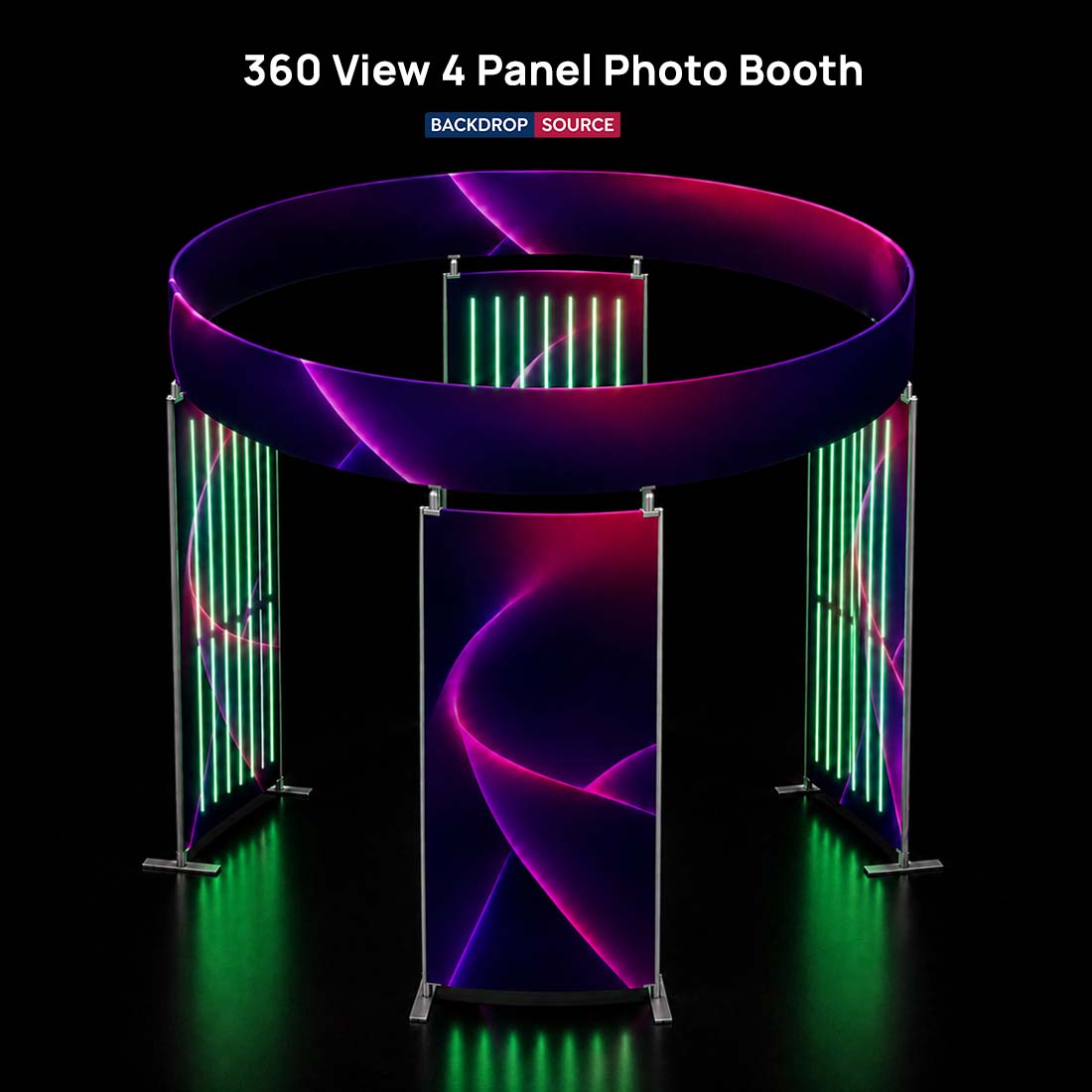 360 View 4 Panel Photo booth Enclosure