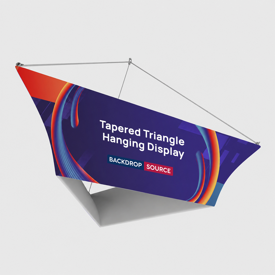 Tapered Triangle Hanging Display