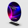 Espositore Backdrop Circolare in Tessuto Personalizzato