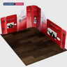Display magnetico per stand in tessuto - Modello 5 (4 x 4m)