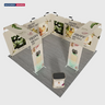 Kit Stand Modulari 6m x 6m - Modello 19