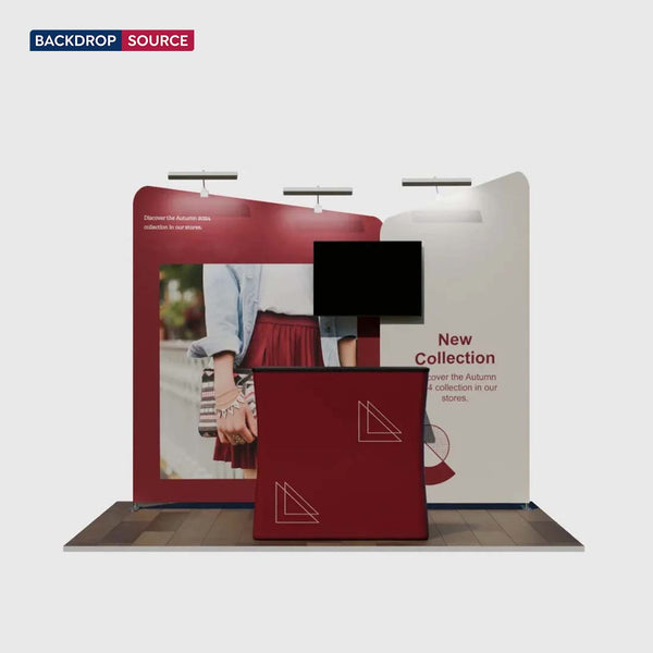 Kit espositivo inclinato per stand larghi 3 m