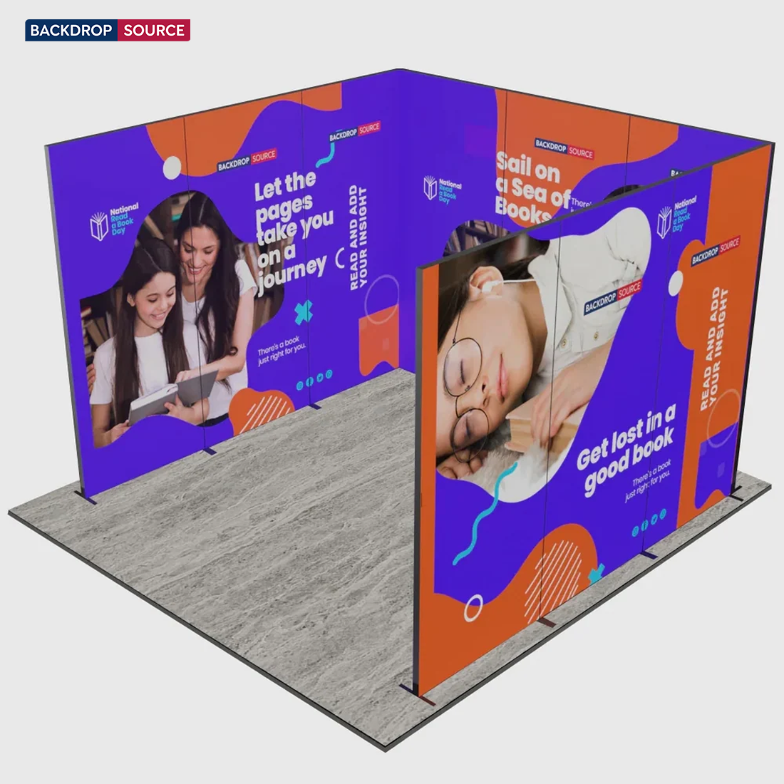 Espositore da fiera pieghevole SEG - Modello 6