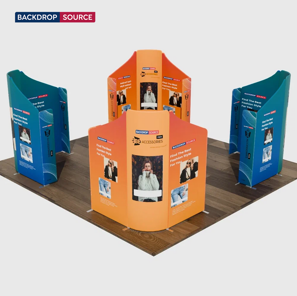 Stand Espositivo Magnetico in Tessuto - Modello 5 (6m x 6m)