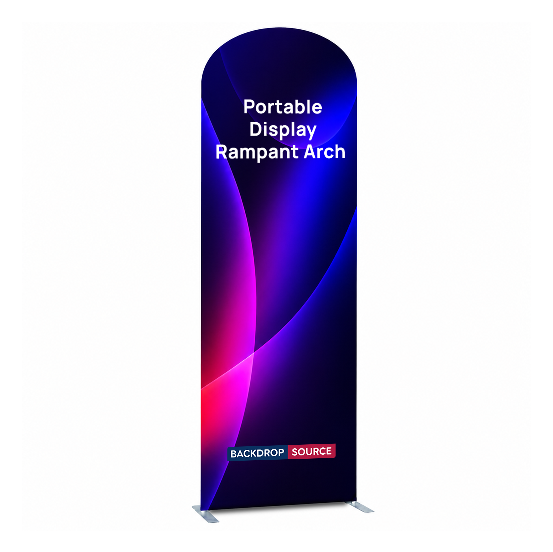 Portable Rampant Arch Fabric Exhibit Display