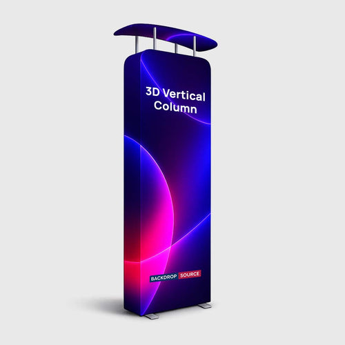 Colonna verticale 3D con intestazione