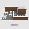 Stand Modulari 9m x 6m - Modello 8