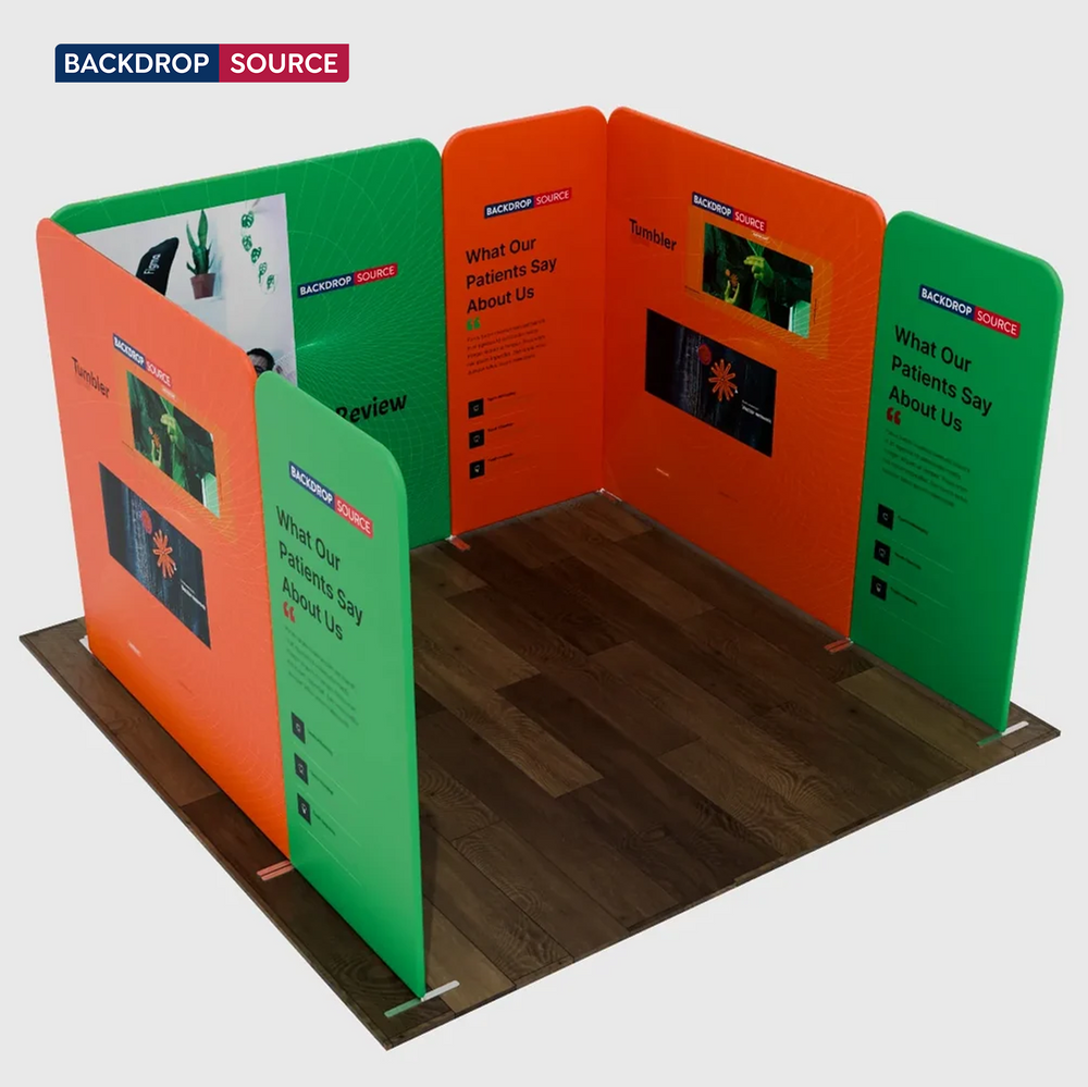 Espositore in Tessuto Magnetico - Modello 2 (3m x 3m)