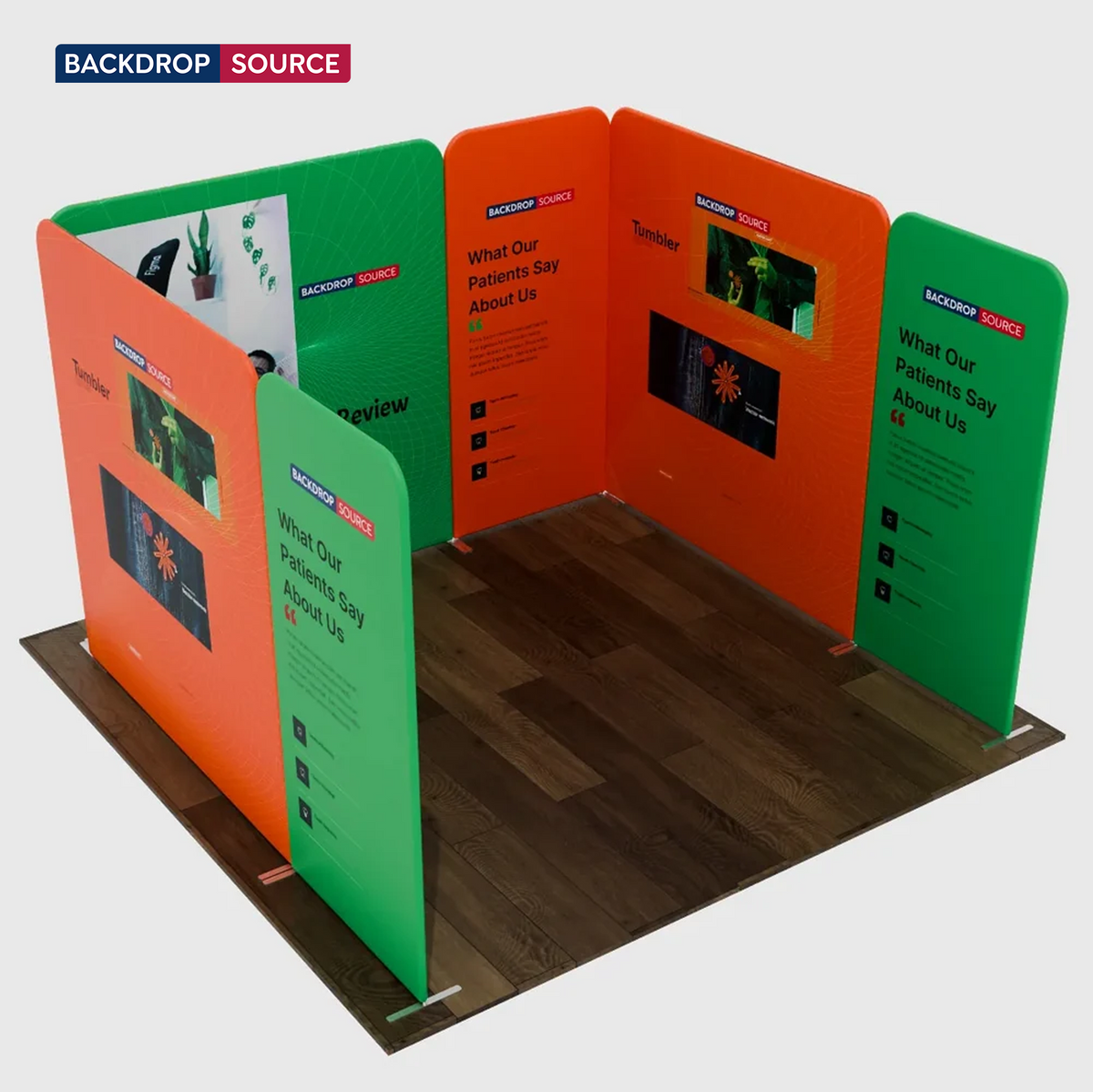 Espositore in Tessuto Magnetico - Modello 2 (3m x 3m)