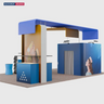 Kit stand modulare 6m x 6m - Modello 12