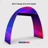 Arco in tessuto tensionato a forma di C - 6 m