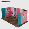 Stand espositivo in tessuto magnetico - Modello 1 (5 m x 3 m)