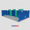 Kit Stand Modulari 9m x 6m - Modello 3