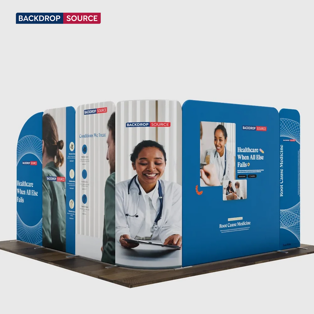 Display espositivo in tessuto magnetico - Modello 3 (3m x 3m)
