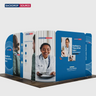 Display espositivo in tessuto magnetico - Modello 3 (3m x 3m)