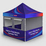Tenda gazebo in tessuto 3m x 3m per stand gastronomico