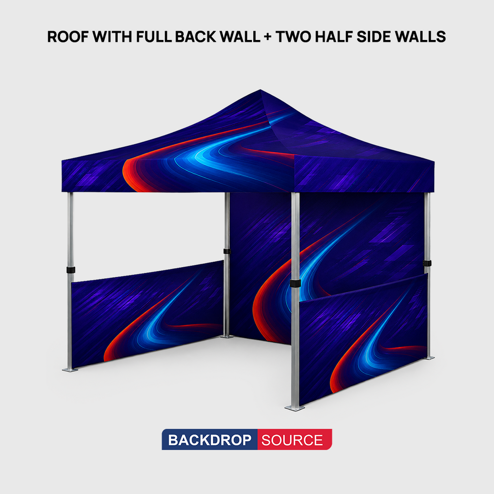 Tenda a baldacchino in tessuto resistente – (3m L x 3m H)