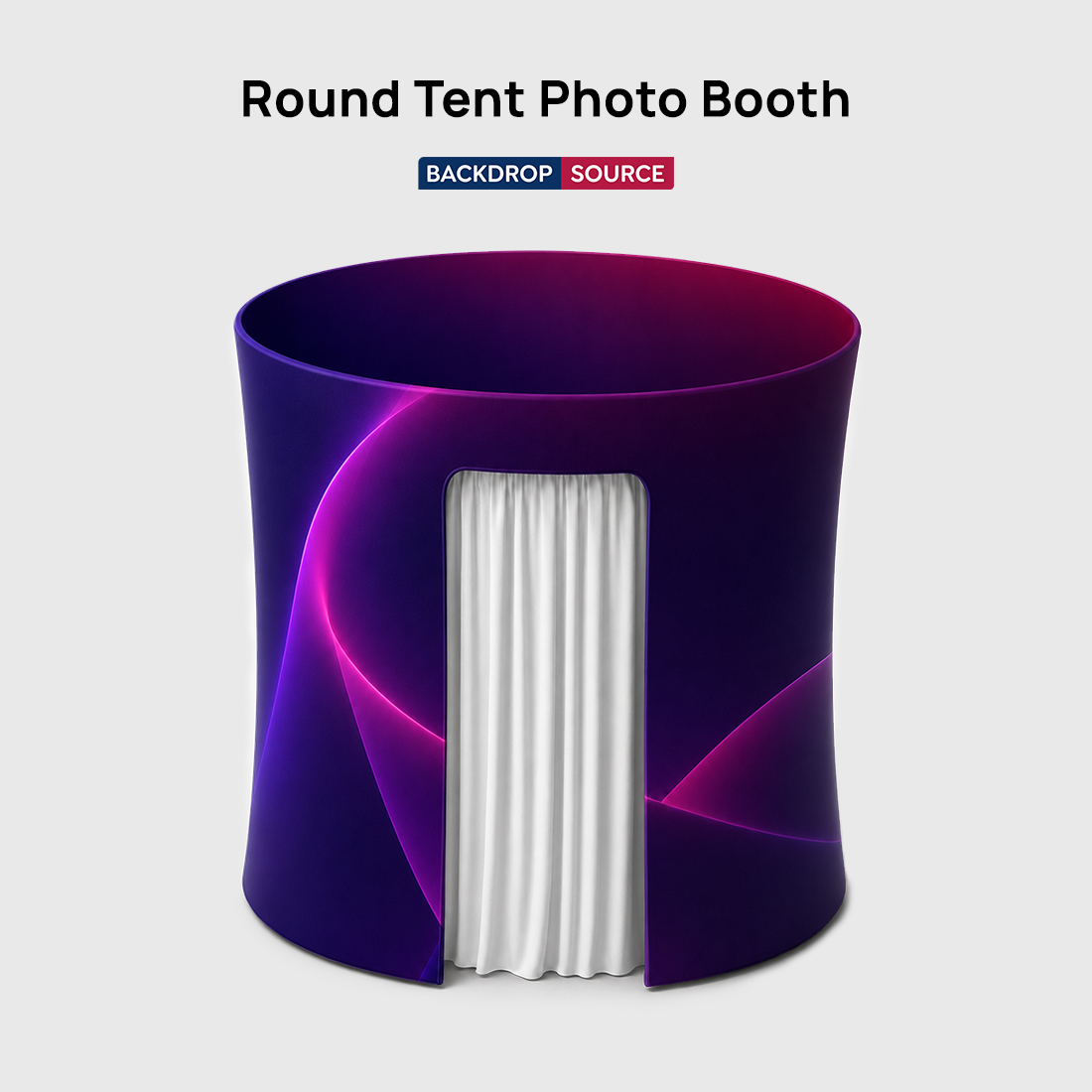 Round Enclosure Photo Booth Tent