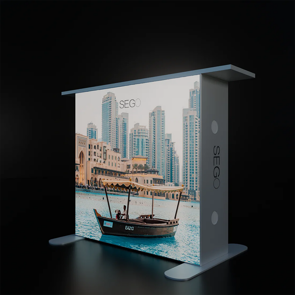 SEGO Fabric Lightbox Counter – 3.3ft W x 3.3ft H