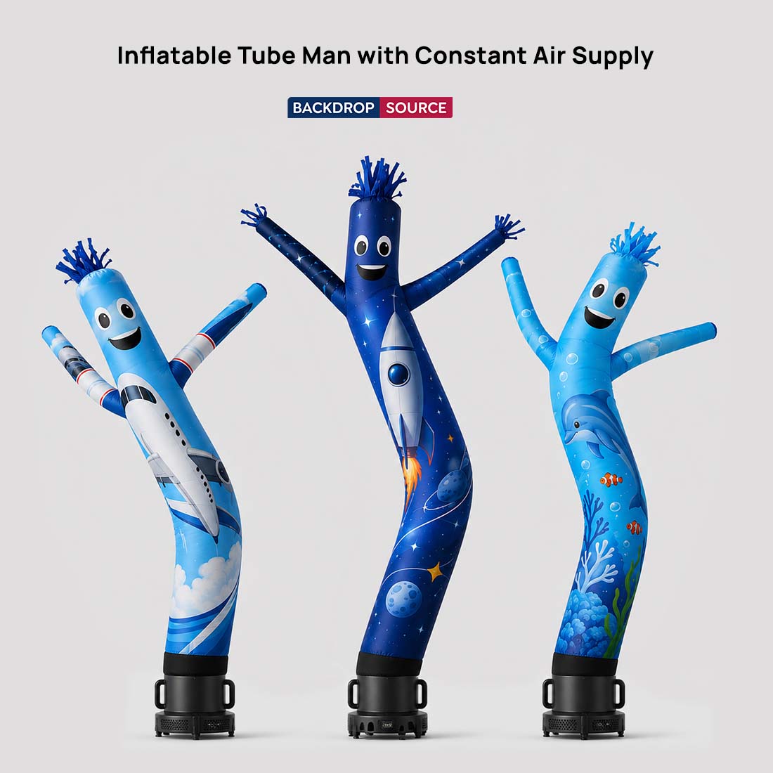 Inflatable Tube Man with Constant Air Supply