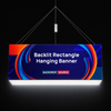 Banner appeso rettangolare retroilluminato