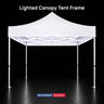 Telaio tenda a baldacchino illuminato