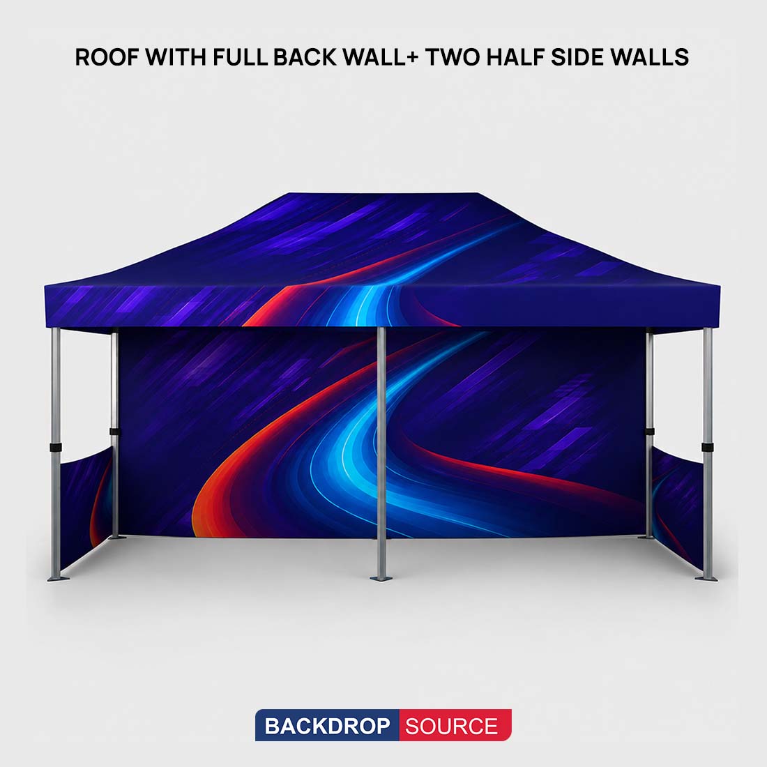 Tenda a baldacchino in tessuto resistente – (6m L x 3m H)