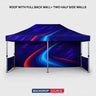 Tenda a baldacchino in tessuto resistente – (6m L x 3m H)