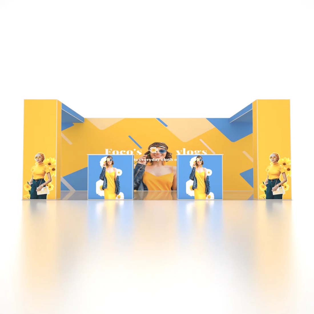 SEG Pro Popup Booth – Model 5 (20ft x 10ft)