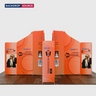 Espositore magnetico in tessuto per stand - Modello 4 (5m x 5m)