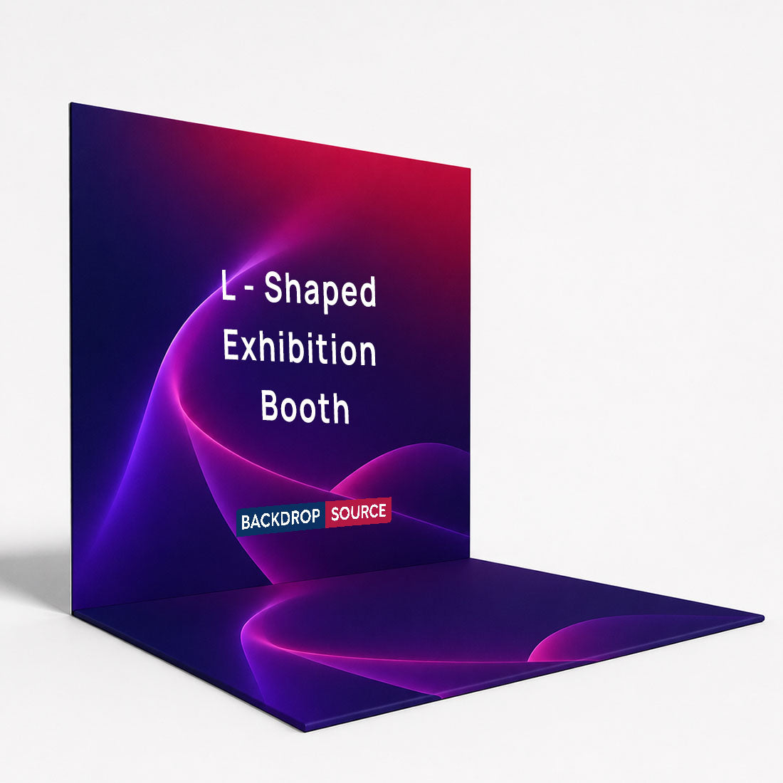 Custom Printed L - Shaped Exhibition Booth