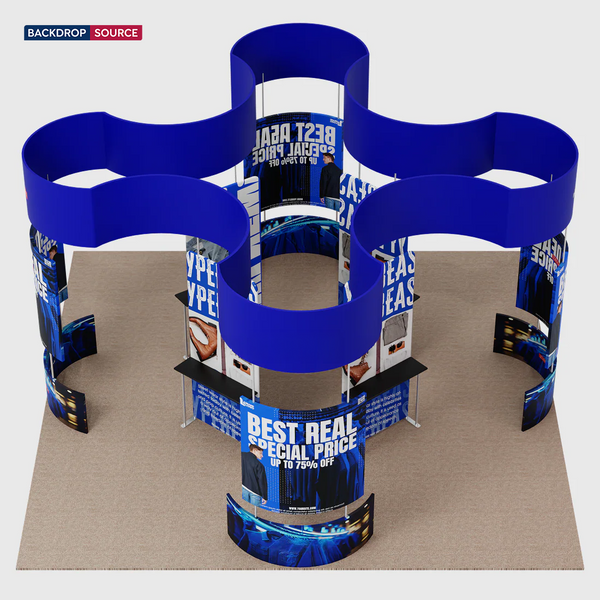 Stand modulari da 6m x 6m - Modello 14