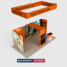 Espositore Portatile 3m x 6m - Modello 13