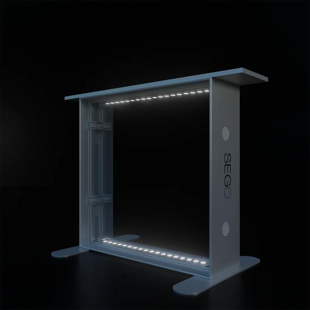 SEGO Fabric Lightbox Counter – 3.3ft W x 3.3ft H