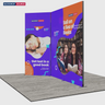 2m Folding SEG Booth Kit with Cross-Wall Wings