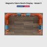 Espositore magnetico in tessuto per stand - Modello 3 (6m x 6m)