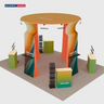 Kit Modulare per Stand 6m x 6m - Modello 13