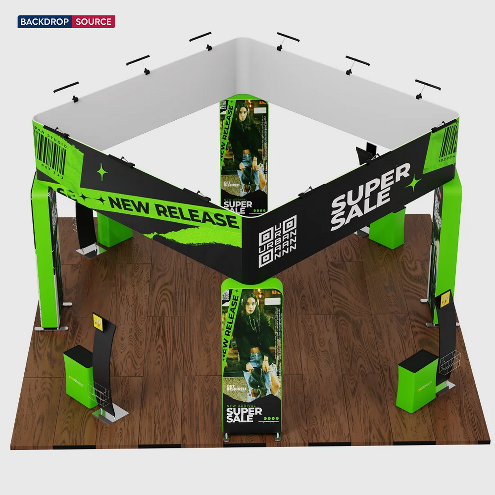 Kit stand modulare 6m x 6m - Modello 11