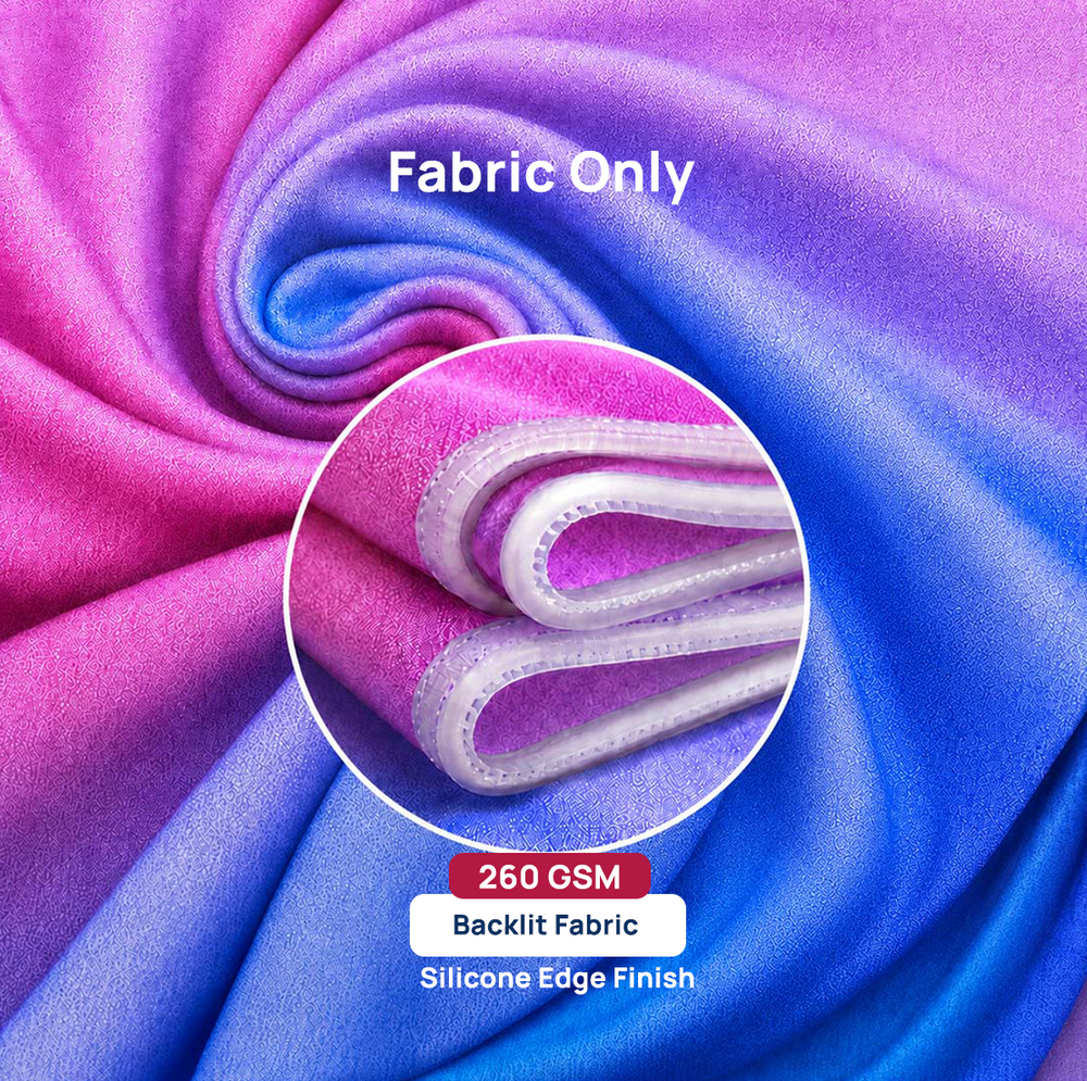 Wall-Mounted SEG Fabric display - 0.8" Depth