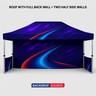 Tenda a baldacchino in tessuto resistente – (4,5 m L x 3 m A)